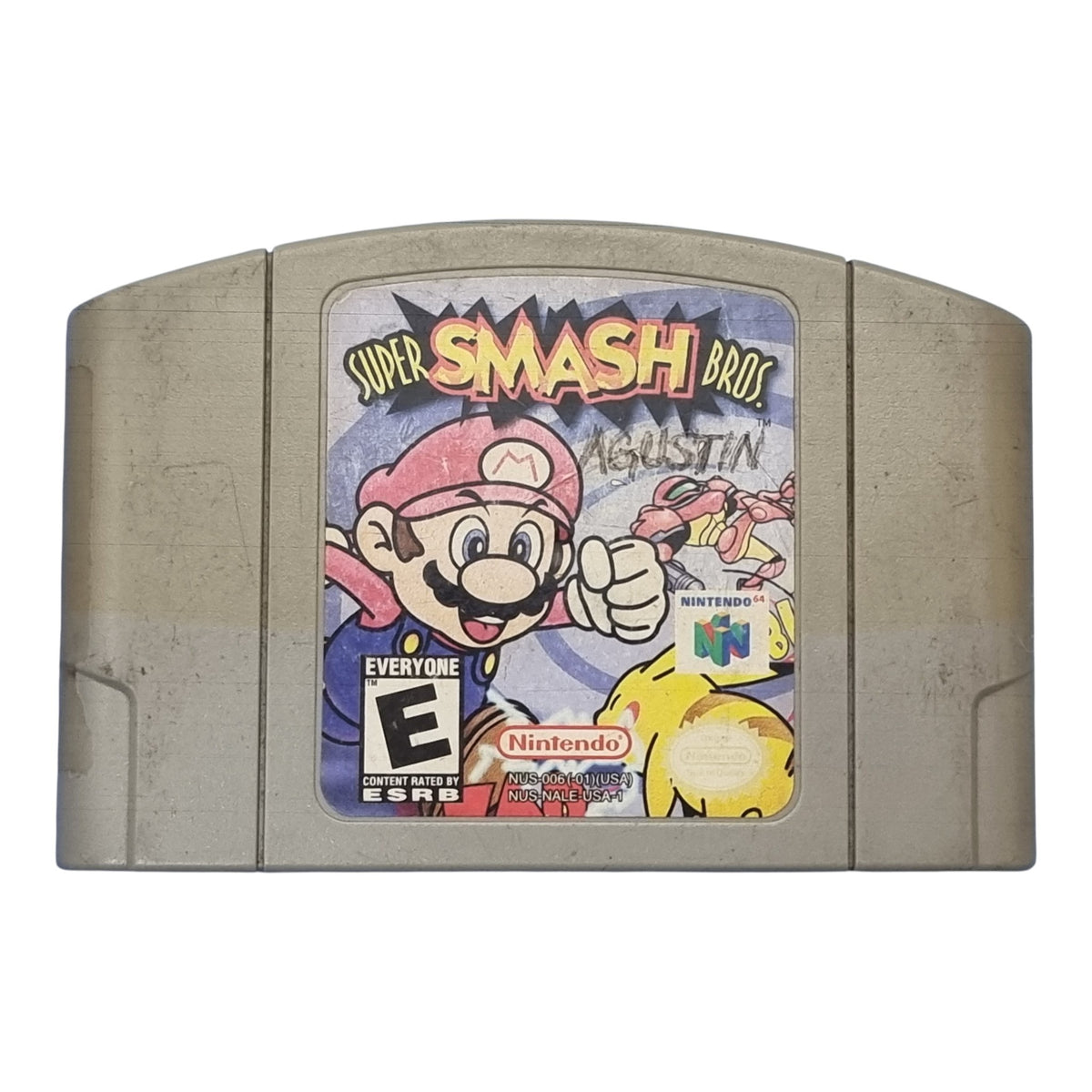Super Smash bros (label escrito)